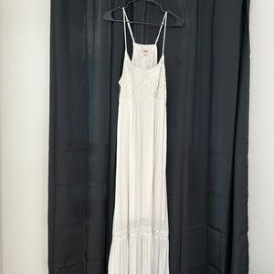 Cream colored maxi dress